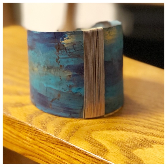1 left ❗️NEW WIRE WRAPPED BOHO VINTAGE STYLE CUFF - Picture 3 of 6